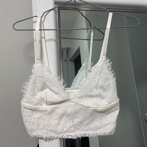 White bralette